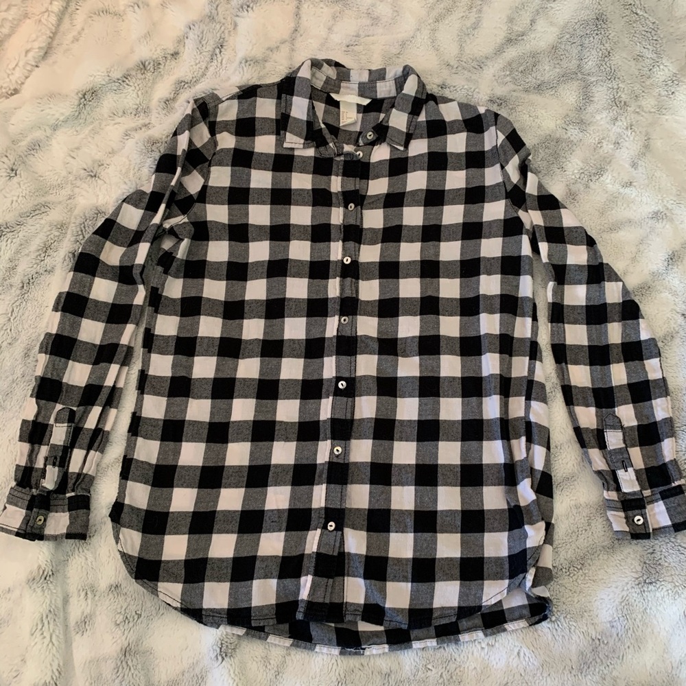 Black and White flannel
